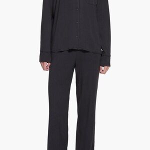 NWT SKIMS Black Long Sleeve Pajama Set